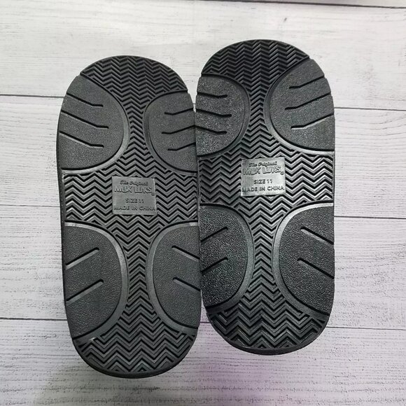 Muk Luks Suede Men's Slippers Size 11 - Black - Picture 5 of 6